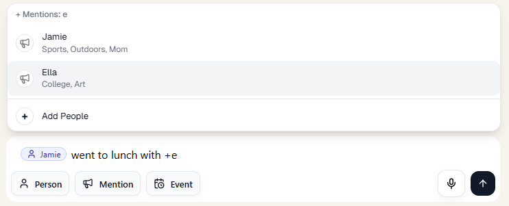 Moment composer preview